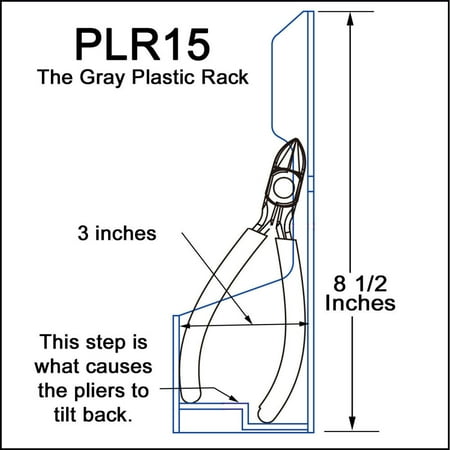 Plyworx Plypliersrack Gray Abs Plastic 15 Slot
