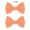 Orange, variant on Dadaria Barrettes for Girls 1Pair Infant Baby Toddler Girls Solid BlingBling Bow Hair Clips Hair Accessories White ,Boys Girls