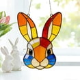 thumbnail image 4 of Easter Rabbit Acrylic Style Window Hanging Ornament, Cute Easter Bunny Farmhouse Decor for Home Window Garden Wall, Spring Festive Hanging Plaque & Gift for Easter Holiday Decoration, 7.87in, A, 4 of 7
