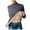 Dark Gray, variant on Women's Ribbed Turtleneck Shirts Fleece Lined Fitted Long Sleeve Winter Thermal Tops(Gray,M)