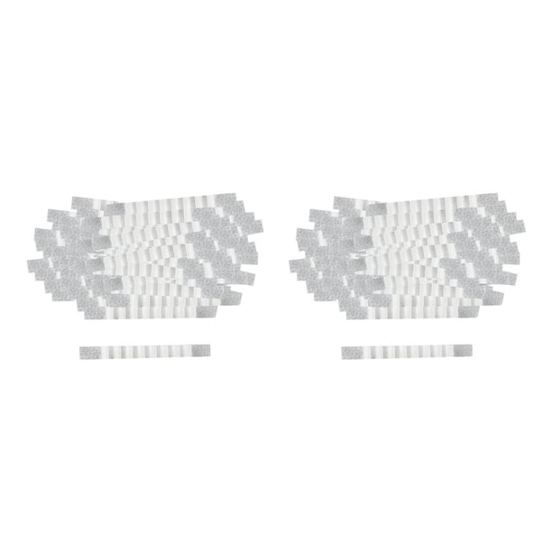 Advancent 100 tiras de silicona para colgar con aletas, empuñaduras adhesivas para colgar ropa sin esfuerzo y fiables. Blanco 7x70mm 100 piezas 2Conjunto