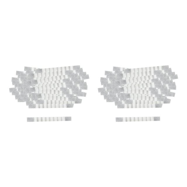 Yuarrent Paquete de 100 Tiras de Silicona para Colgar con Aletas Agarraderas Autoadhesivas para Colgar Ropa Fiables y Duraderas Blanco 7x70mm 100 piezas 2Conjunto