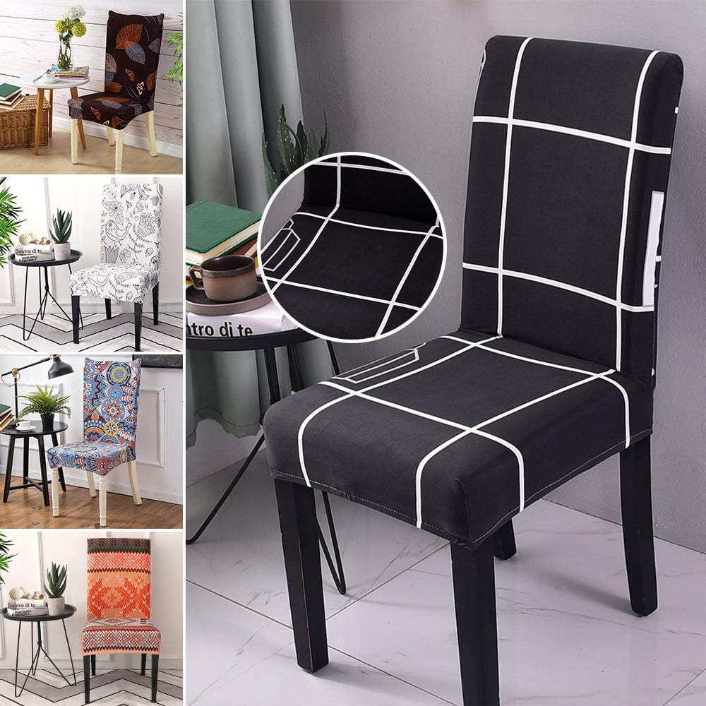 Dining Chair Covers, Stretch Washable Geometric Pattern Chair