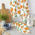 thumbnail image 2 of Fruit Oranges Green Leaves Microfiber Kitchen Hand Towel Dish Cloth Tableware Household Cleaning Towel Utensils for Kitchen, 2 of 7