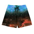 thumbnail image 4 of Fathers Day Gifts DDAPJ pyju Men's Graphic Beach Shorts Summer Casual Vacation Shorts Drawstring Waist Swim Trunks with Pockets Sky Blue XXL, 4 of 9