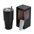 thumbnail image 2 of Makerflo 30 oz Black Powder Coated Tumbler- Pack of 25, Ideal for DIY Crafts- Laser Engraving, And Handle Sold Separately, 2 of 11