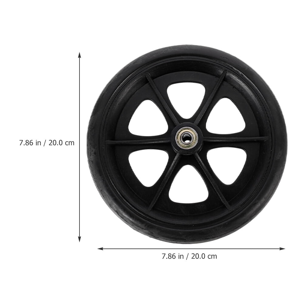 2pcs Wheelchair Wheel 8 Inch Flexible Wheelchair Heavy Duty Wheel