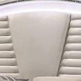 thumbnail image 4 of Sam King Bed with LED Lights-Storage-White Tufted Faux Leather, 4 of 6