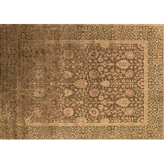 Ahgly Company Indoor Rectangle Oriental Brown Industrial Area Rugs, 2' x 3'