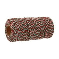 thumbnail image 2 of AJKSFHIU Cotton Twine String,Cotton Bakers Twine,Red Green White Striped Twine String,Christmas Twine Baker String for Gift Wrapping Diy Crafts Home Decoration Gardening Christmas Decorations, 2 of 6