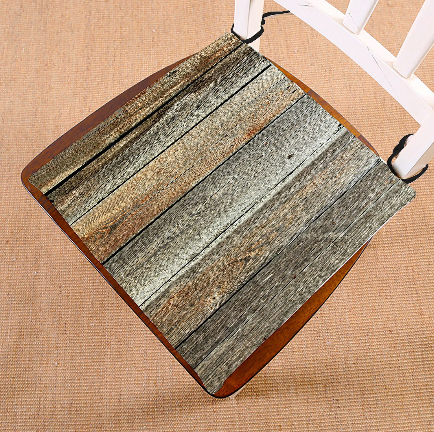 ABPHQTO Old Barn Wood Board Chair Pad Seat Cushion Chair Cushion Floor