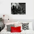 thumbnail image 5 of New York City Night Skyline Wall Art Full Moon Landscape Black and White Picture Canvas Prints Manhattan City Poster Framed Artwork Living Room Bedroom Decor, 5 of 6