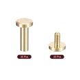 thumbnail image 3 of 30Pack Brass Chicago Screws, 13x8mm Post Nail Stud Rivets for Leather Crafts, 3 of 6