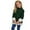 D442/Green, variant on Afdoent Girls Sweaters Lined Knitted Sweater Warm Pullover Soft Cozy Kids Top Fall Winter Clothes 6-7 Years