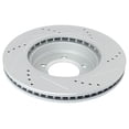 thumbnail image 2 of DAMAIJOY Disc Brake Rotor and Pad Set Kit Front Left Driver Right Passenger Side Posi Ceramic Smooth Drilled and Slotted for Ford for Explorer 4.0L/4.6L 2002-2005 5 Lug-Wheel Lug Count, 2 of 8