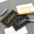 thumbnail image 3 of Metallic Marker Pen, Gold/Silver Reflective Glossy Metallic Chrome Markers, Paint Markers for Black Paper, Rock Painting, Scrapbooking Crafts, Card Making, Ceramic, 3 of 7