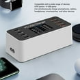 thumbnail image 3 of 30W PD Fast Charging 8 Port USB Desktop  Organizer with LCD Display, for  Pro Air, Galaxy, Portable Multi Port USB Hub, 3 of 7
