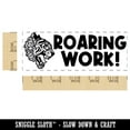 thumbnail image 2 of Roaring Work Tiger Teacher Student School Self-Inking Rubber Stamp Ink Stamper - Fuchsia Ink - Large 2-3/4 Inch, 2 of 7