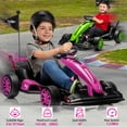 thumbnail image 2 of Electric Go Kart for Kids,24V Electric Drift Kart Car with Adjustable Seat, 7.5 MPH Battery Powered Drift Cart for Kids,Max Load 135lbs,Two 200W Motors, 2 of 7