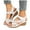 White, variant on Flower Platform Wedge Sandals for Women 2025 Fashion Comfortable Rhinestones Arch Support Dressy Sandals