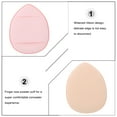 thumbnail image 5 of Eease Cosmetic Puffs 1 Set 5Pcs Finger Size Powder Puff Makeup Puffs Powder Puffs with Strap Makeup Tool for Contouring Foundation Concealer, Under Eyes and Corners,1.57"X1.18"X0.2", 5 of 10