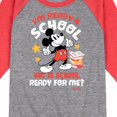 thumbnail image 3 of Disney - I'm Ready For School - Toddler & Youth Raglan Graphic T-Shirt, 3 of 6