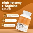 thumbnail image 2 of Nutrawave L-Arginine 1000 mg – Nitric Oxide Booster & Energy Support – 90 Unflavored Vegan Tablets, 2 of 13