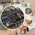 thumbnail image 3 of Autism Blanket Puzzle Cure Awareness Flannel Throw Gift for Childs Teens Adults Super Soft Lightweight Breathable Bed Sofa Couch Meaningful Colorful Foldable Unisex 100x130 Black 40x50, 3 of 6