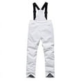 thumbnail image 3 of LNZGNM Snow Bibs Kids 8-12Y Insulated Waterproof Cozy Snowsuit Windproof Warm Snowsuits Winter Cute Snow Bib Overalls with Pockets for Boy Girl for Outdoors, White, XL, 3 of 3
