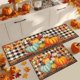 thumbnail image 4 of Seyotauo 2 Pieces Pumpkin Kitchen Mat Autumn Kitchen Rugs Thanksgiving Decorative Door Mats, Home Seasonal Fall Holiday Party Autumn Maple Leaves Harvest Thankful Grateful Blessed Floor Mat, 4 of 6