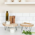 thumbnail image 3 of Creative Co-Op Decorative Paulownia Wood Pedestal, Natural, 3 of 8