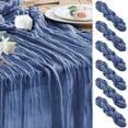 thumbnail image 1 of Mantel para queso Table Runner Wokceer, 10 pies, azul, Navidad, paquete de 6, 1 of 8