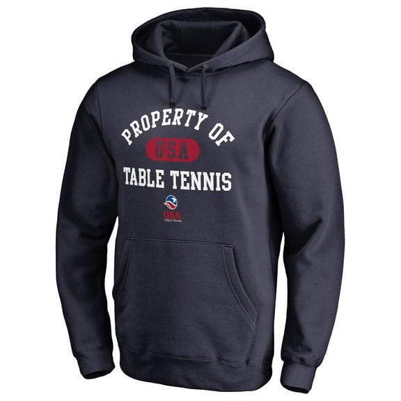 Men's Navy USA Table Tennis Property Of Pullover Hoodie