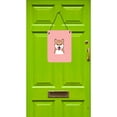 thumbnail image 2 of Caroline's Treasures BB1225DS1216 Checkerboard Pink Shiba Inu Wall or Door Hanging Prints, 12x16, multicolor, 2 of 2