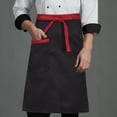 thumbnail image 4 of Callipe Half Apron Waterproof Chef Apron with Pockets for Men Women Adjustable Oil-Proof Stain-Proof Breathable Kitchen Cooking Apron for Home Restaurant, 4 of 8