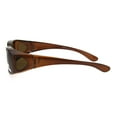 thumbnail image 3 of Polarized Womens Pearl Rectangular 60mm OTG Fit Over Sunglasses Brown, 3 of 4