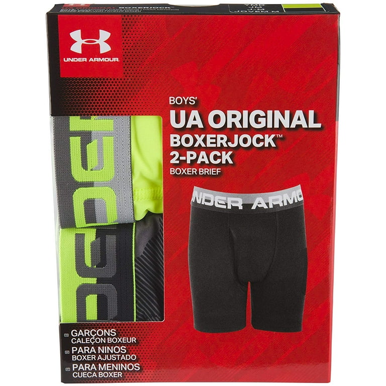 Under Boy\'s Youth Medium Original Underwear Brief Armour Boxer 2-Pack Boxerjock