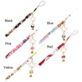 thumbnail image 2 of Japanese Style Accessories Lucky Cat Pendant Phone Strap Lanyard Hang Rope Bells Lucky Cat Bell Sakura Phone Lanyard Phone Strap Lanyard Keychain Wrist Rope Anti-lost Lanyard BLACK, 2 of 8