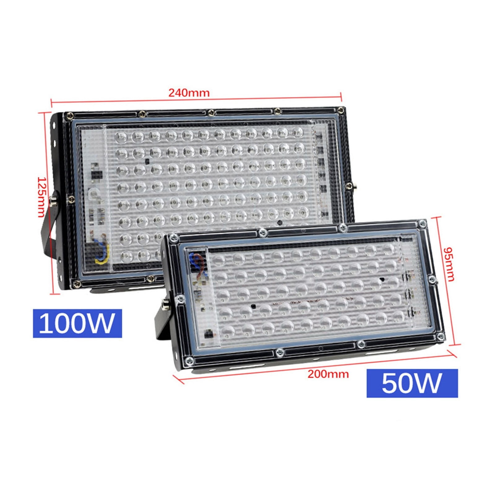 Outdoor UV Led Black Light 100W 200W 300W Waterproof Sta Dance Ultraviolet Blacklight Flood Light For Glow In The Party Decor ,Save Energ