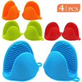 thumbnail image 5 of 4 pairs of mini oven gloves, heat-insulating silicone oven mitts, 5 of 5