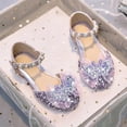 thumbnail image 4 of Zshosam Girls Ballet Flats Girls Dress Shoes Flower Girl Mary Jane Flats Wedding Party School Shoes (Purple,1.5), 4 of 9