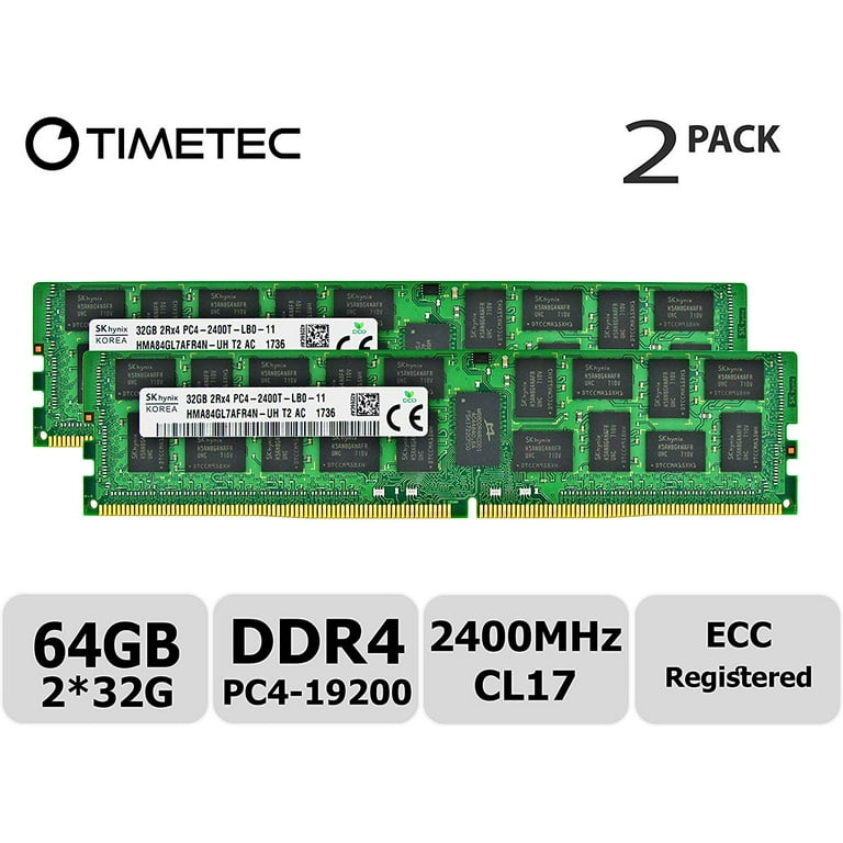 Timetec Hynix 64GB Kit (2x32GB) DDR4 2400MHz PC4-19200 Registered