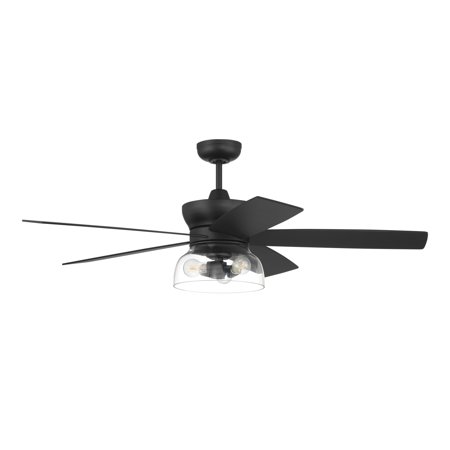 

Craftmade Gbn525 Gibson 52 5 Blade Indoor Smart Led Ceiling Fan - Black