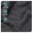 thumbnail image 5 of Super Soft Fleece Sheet Set - Split King Size - Extra Plush Polar Fleece, No-Pilling Bed Sheets - All Season Cozy Warmth (Split King, Grey), 5 of 9