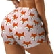 thumbnail image 1 of Fotbe cute fox pink Shorts Sin Costuras – Shorts Deportivos de Cintura Alta para Mujer, Elásticos para Gimnasio, Yoga, Running o Ciclismo-Large, 1 of 8