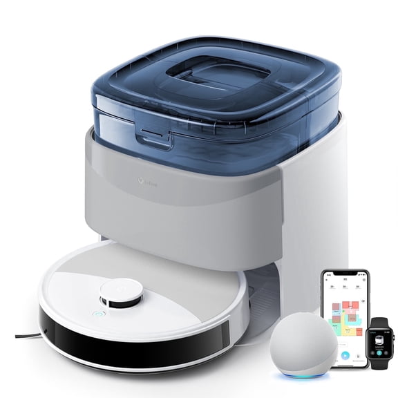 Lefant M3L Robot Vacuum and Mop, 12000Pa Suction, Anti-Tangle Brushes, Dual Spinning Mop, Self-Emptying & Refilling