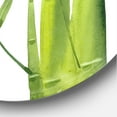 thumbnail image 3 of Designart 'The Forest of Bamboo Branches V' Tropical Circle Metal Wall Art 29x29 - Disc of 29, 3 of 5