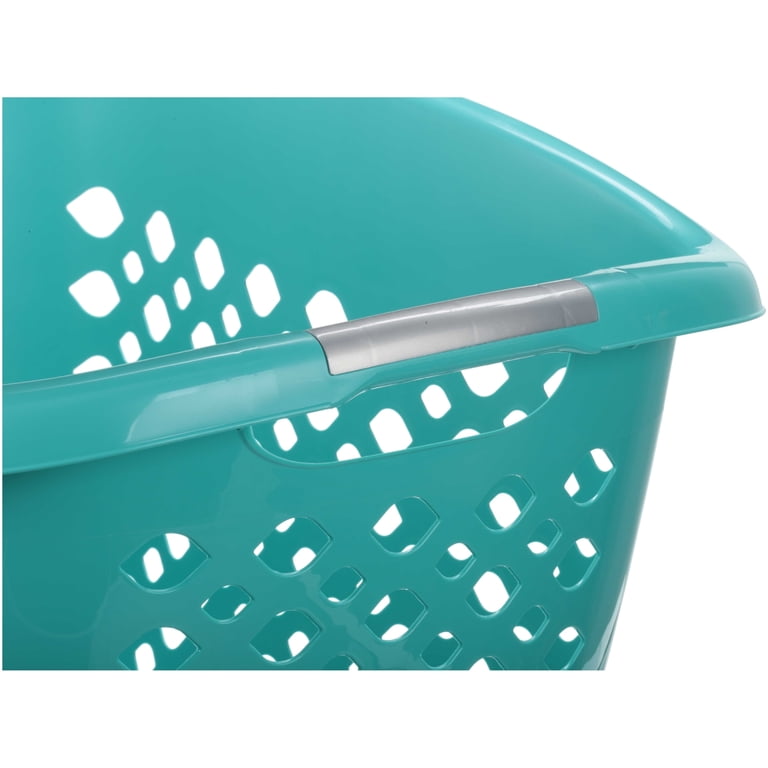 Home Logic Hip Grip Laundry Basket, 1.8 Bushel Teal photo 4