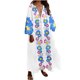 thumbnail image 1 of Vestido largo suelto con cuello en V y estampado de manga larga informal a la moda para mujer Pompotops hdfakjf6299, 1 of 1