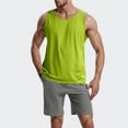 thumbnail image 1 of HUITKMM Débardeur de Compression pour Hommes Débardeur d'Entraînement Sans Manches Col Rond pour entraînement Physique Course Sports Confortable Extensible Respirant Évacuant Léger Vêtements de Sport Actifs, 1 of 7